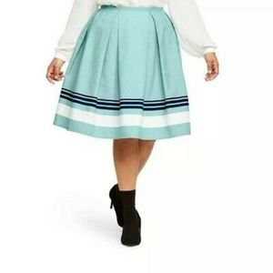 Jason Wu striped flare skirt